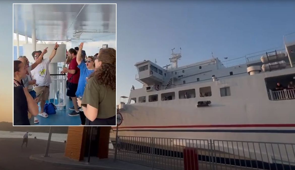 ZAVRŠILA DRAMA S OLIVEROM Uplovio u Velu Luku s pjesmom, evo i kadrova s broda