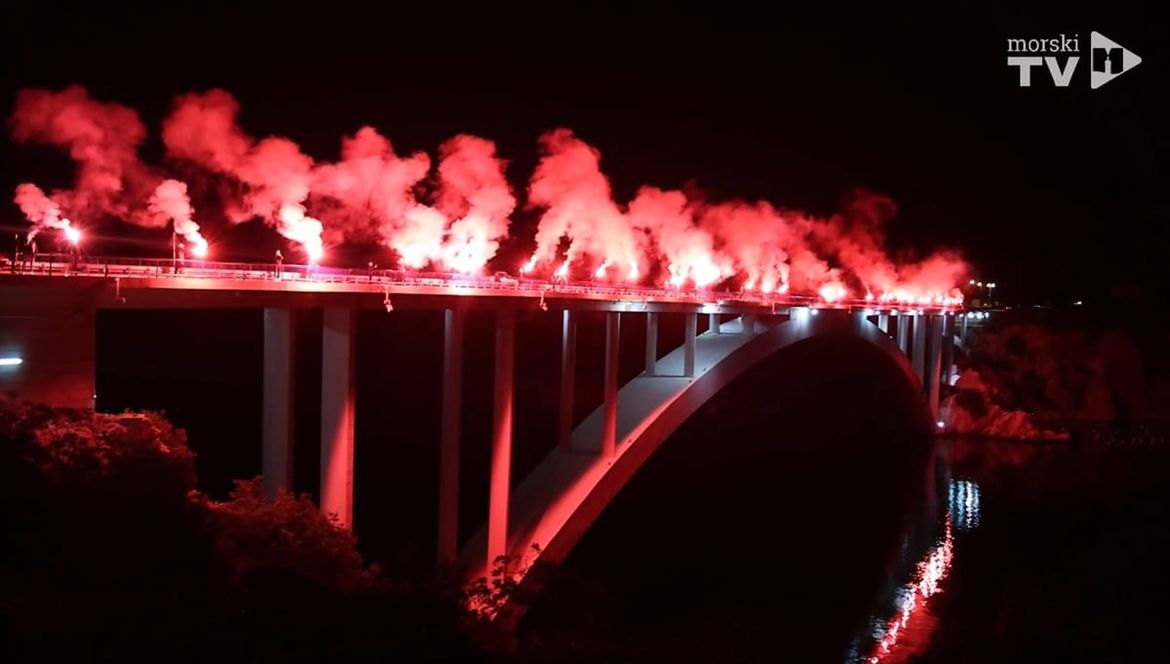 Bakljada na šibenskom mostu - 33. Spomendan Rujanskog rata
