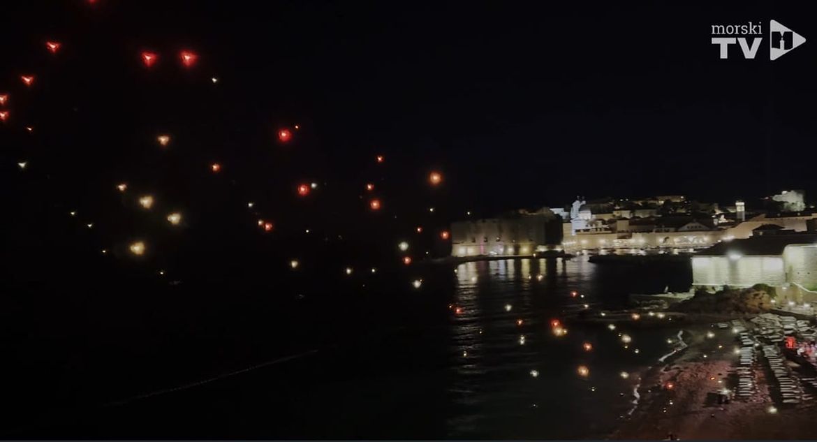 Svjetlosni dronovi upriličili spektakl iznad Dubrovnika