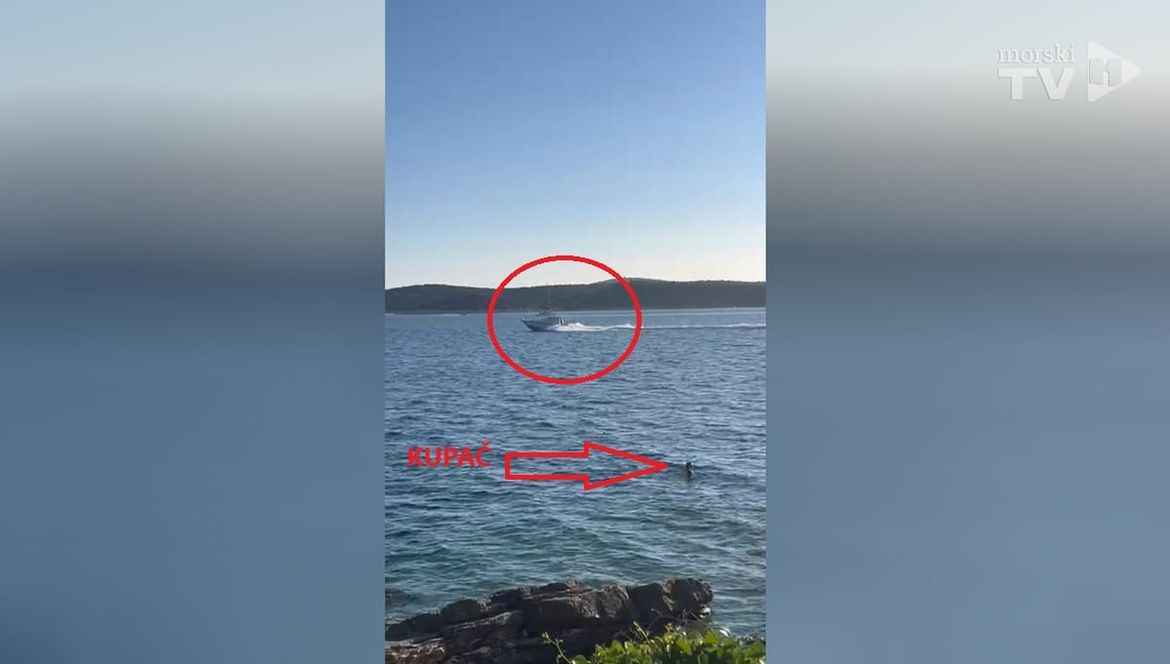 Pogledajte policiju kako glisira na manje od 300 metara od obale: "I onda mi govorimo o poštivanju zakona..."