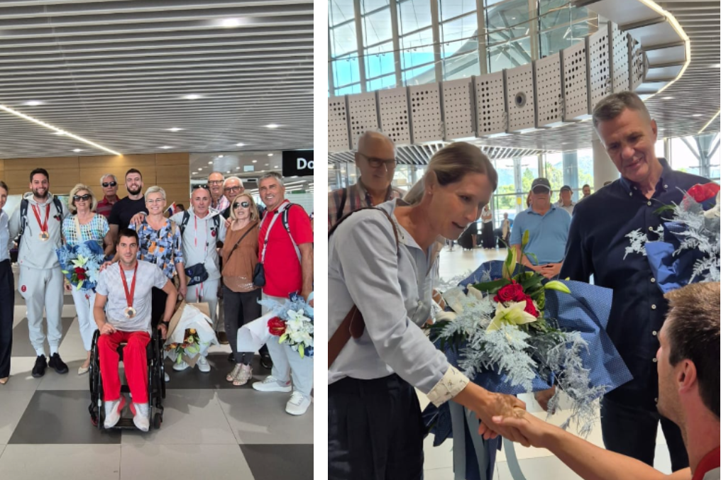 Zlatni splitski paraolimpijci s brončanim medaljama sletjeli doma!