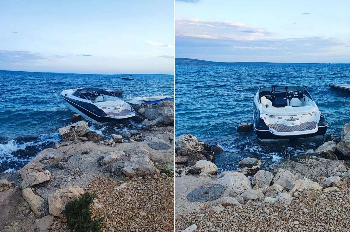 Gliser na Pagu prepušten sam sebi i nevremenu - Dobri ljudi pomogli i našli vlasnika u Zagrebu