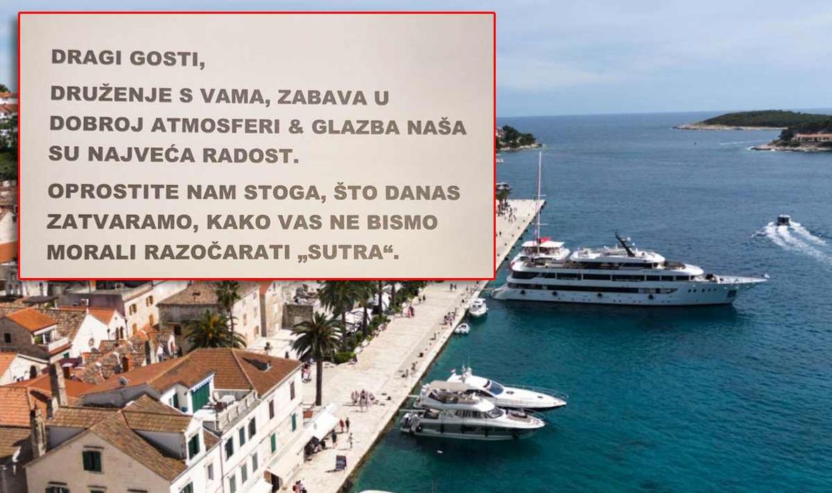 TRAŽE VIŠE BUKE Hvarski ugostitelji prosvjedovali jer smatraju da će dogodine manje zaraditi zbog Zakona o buci!