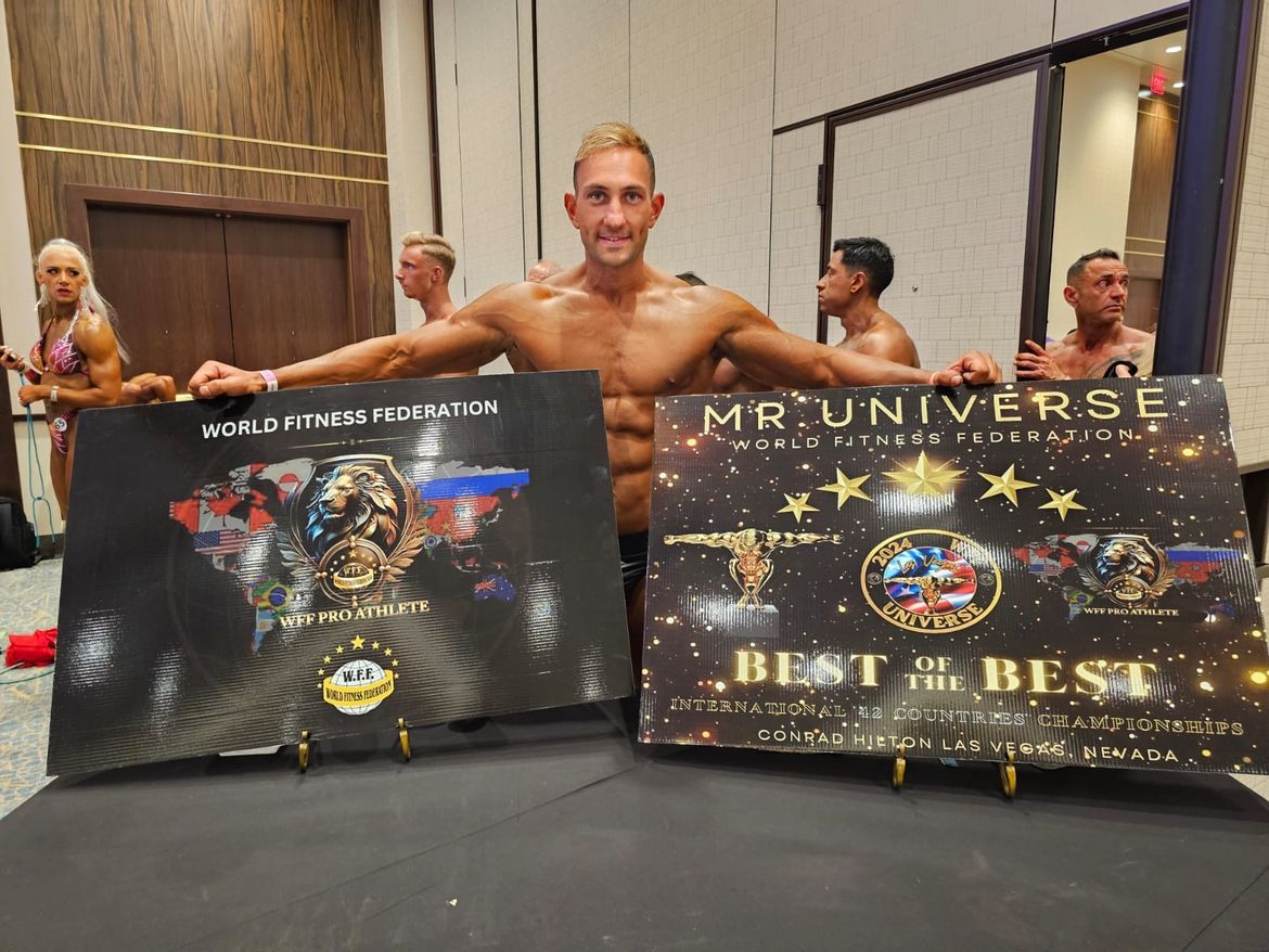 VELIKI USPJEH ŠIBENSKOG SPORTAŠA Prvo mjestu u dvije kategorije fitness instruktora na svjetskom prvenstvu u Las Vegasu!