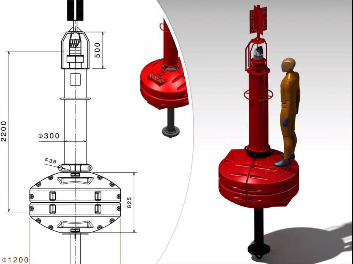 Splitska tvrtka na Trgetu prvi put postavila novi model plutače Plovput