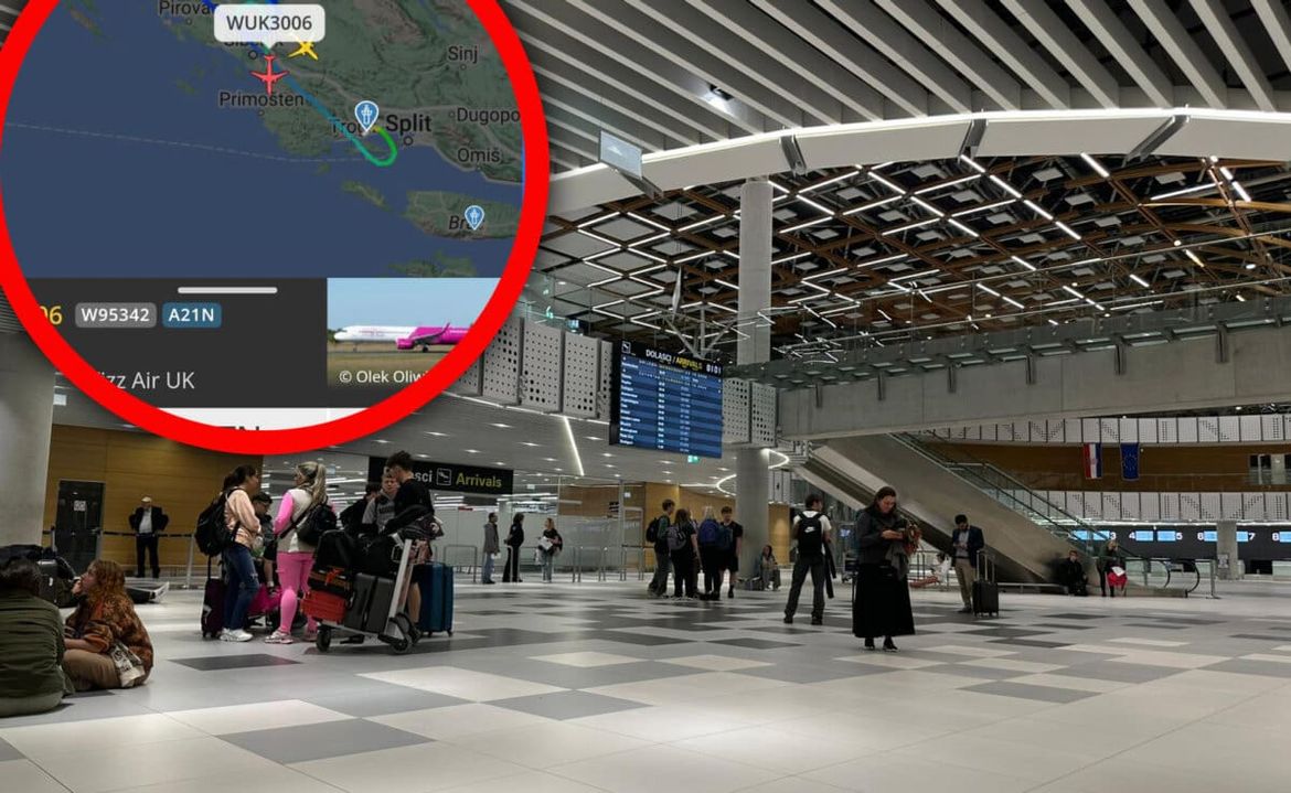 Zrakoplov iz Splita za London najprije kružio nad Dalmacijom, pa se vratio u zračnu luku Split