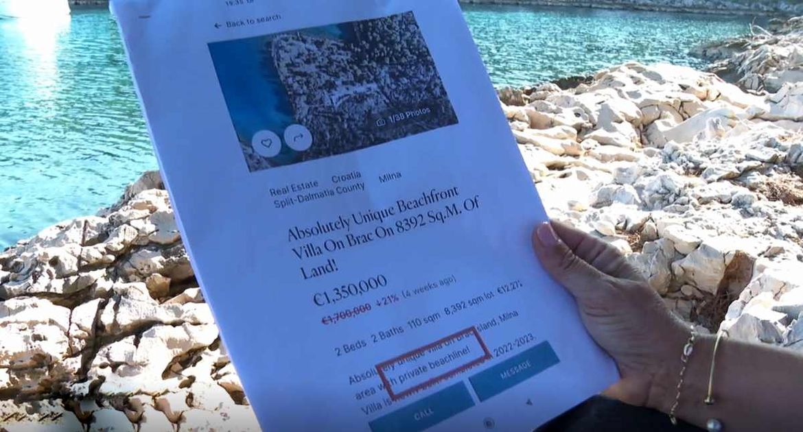 Priča s Morskog HR u Dnevniku HRT-a: "Agencija prodaje pomorsko dobro i vilu - i to ilegalno sagrađenu"