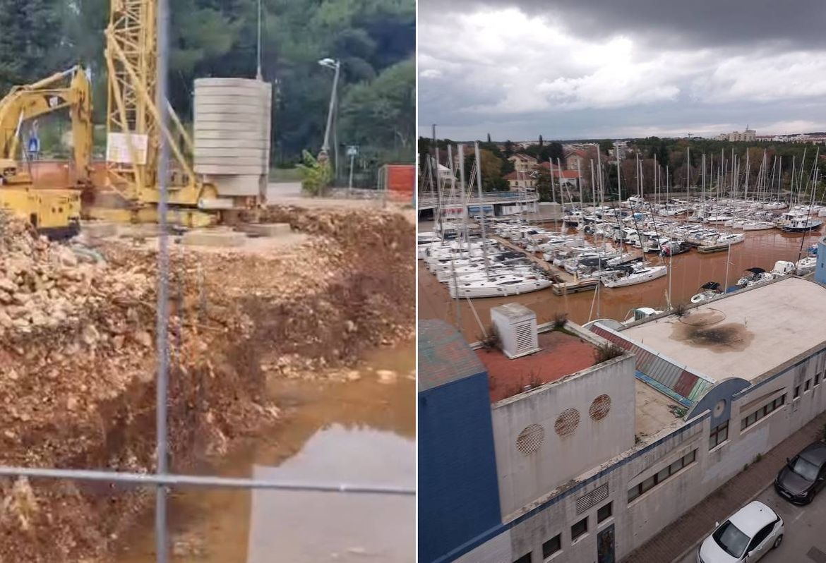Građevinari zagadili zadarski potok Vruljicu, koji je u more donio ogromne smeđe fleke: "Pogledajte ovu baru!"