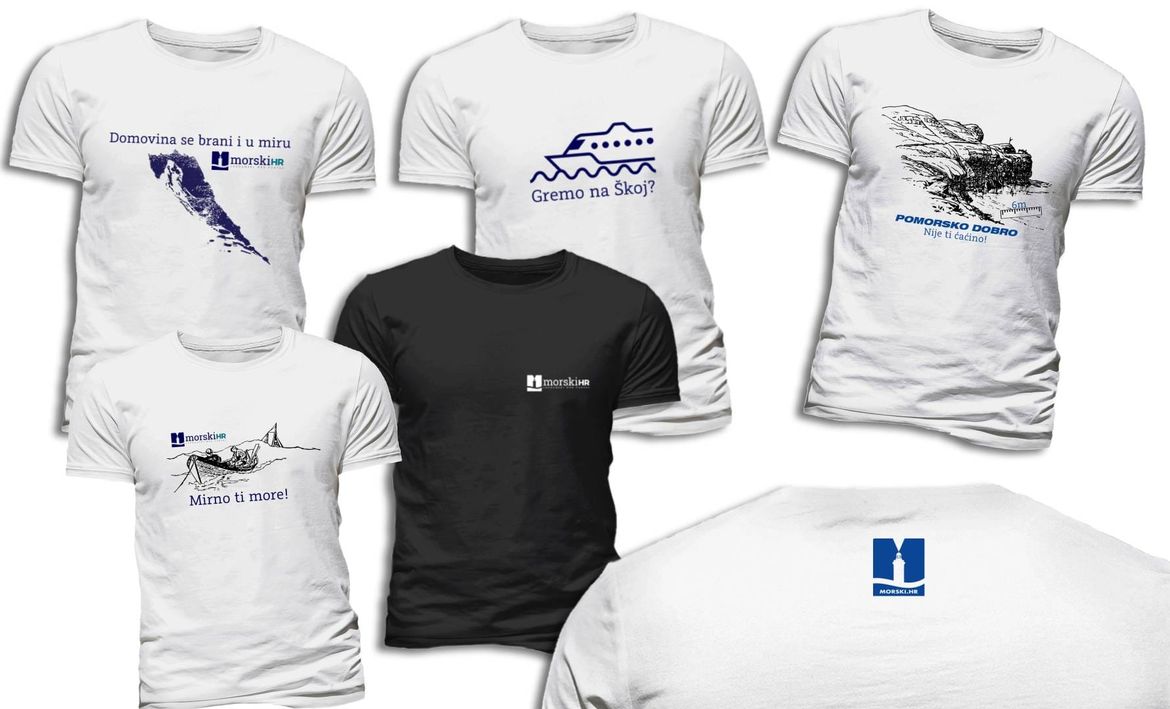 MAJICE S PORUKOM Nosi brand "Morski" s temama koje te zanimaju - Budi dio morske priče!