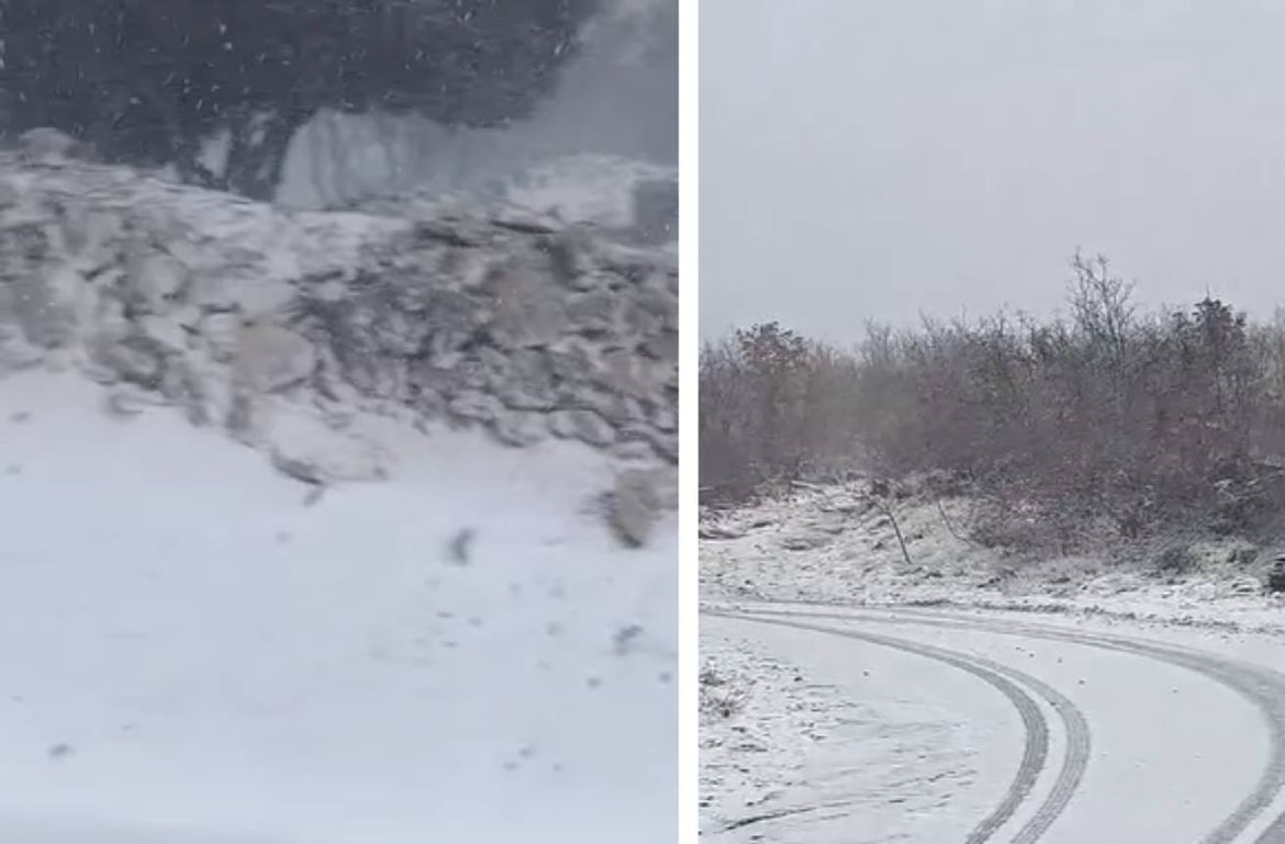 BIJELI BOŽIĆ Zabijelio se Brač, temperatura na Vidovoj gori spustila se na -2 stupnja