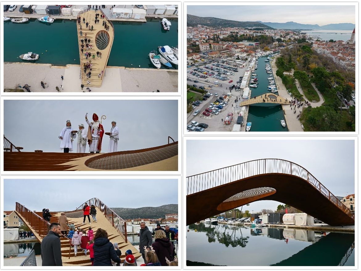 U Trogiru službeno otvoren novi pješački most preko Foše