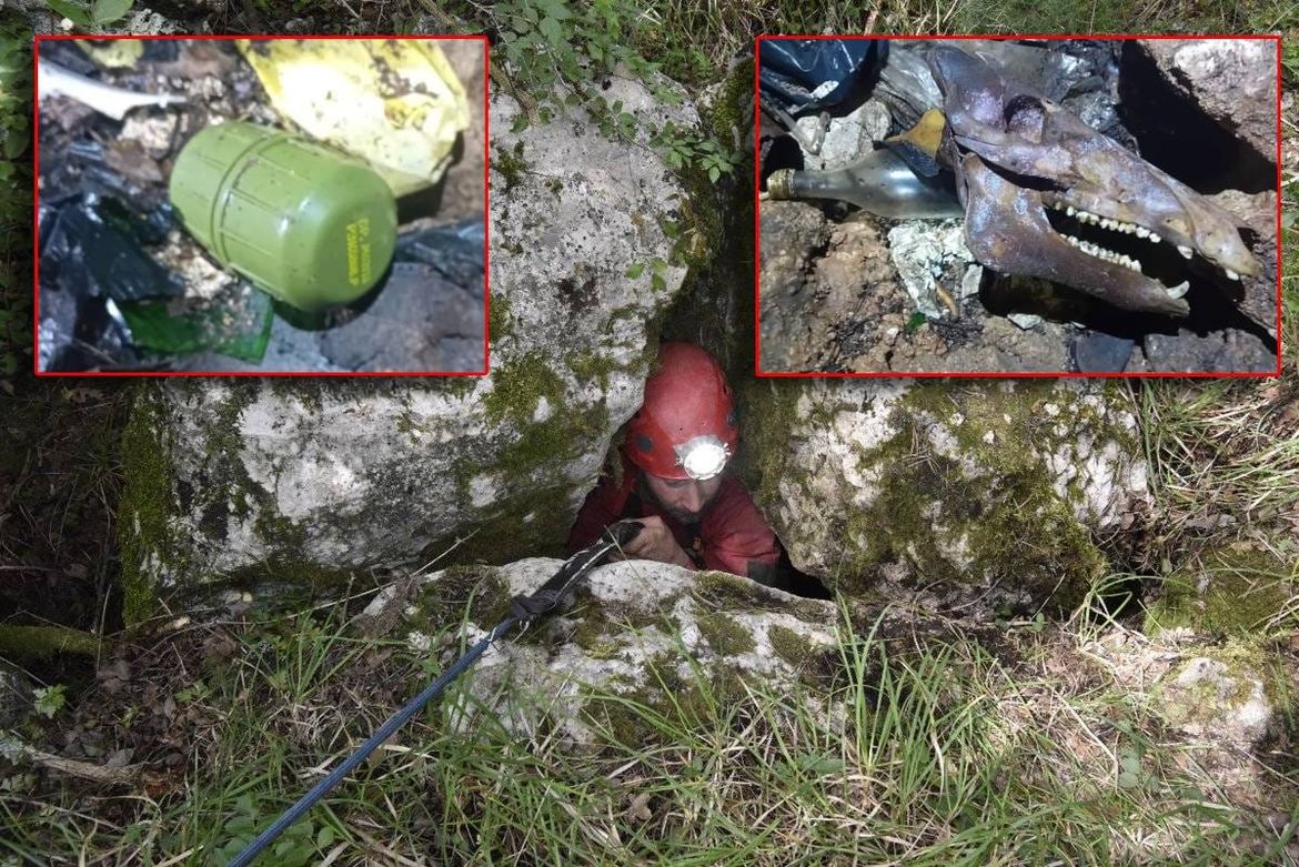 U jamu kod Jadranova prvi put se spustili speleolozi - Naišli su na bombe i gomilu smeća!