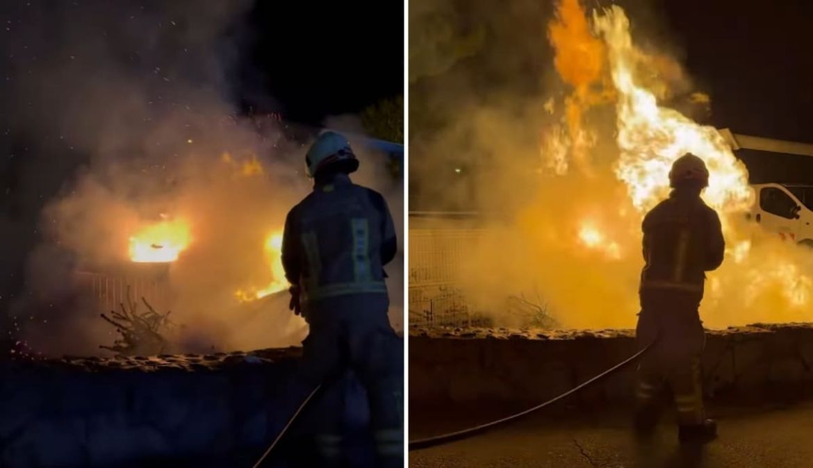 Požar polupodzemnih kontejnera u Splitu