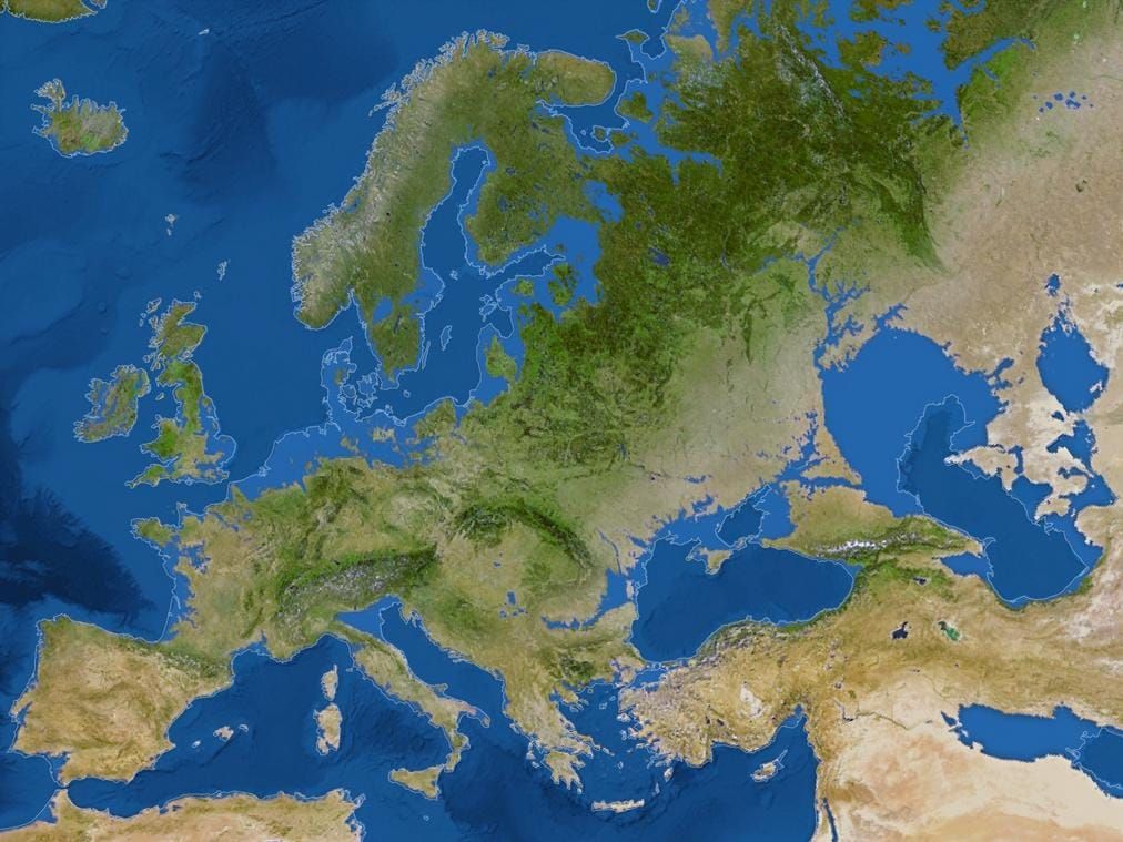 Znate li kako bi izgledala Europa da se otopi sav led na Zemlji? Upravo ovako!