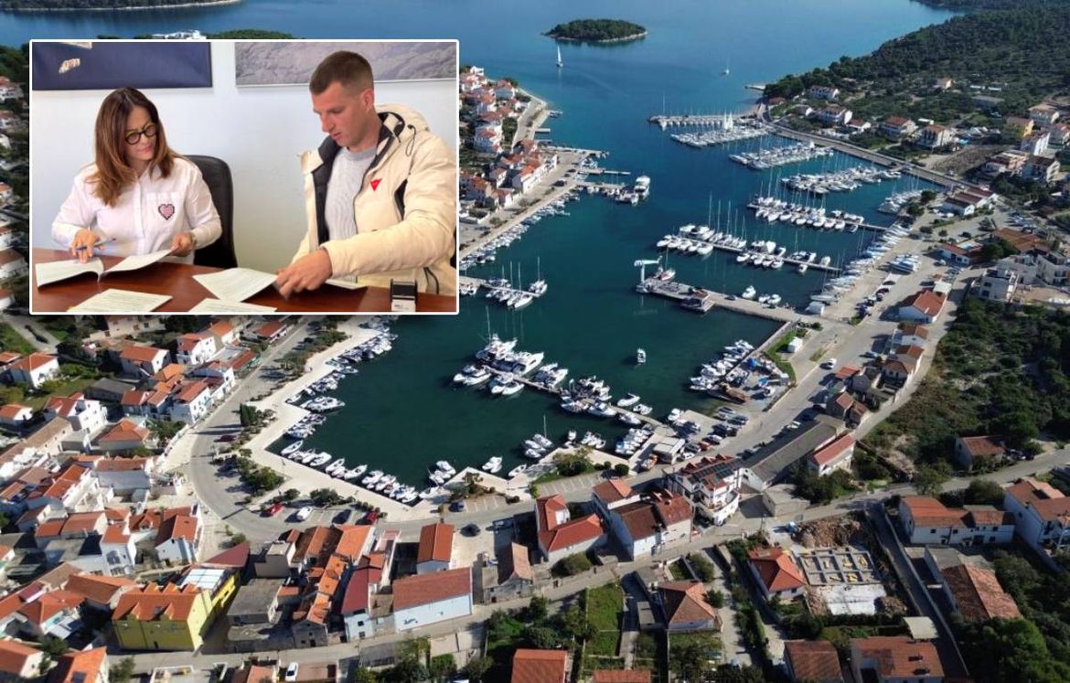 U prostorijama Lučke uprave Šibensko-kninske županije potpisan Ugovor o izvođenju radova na sanacija obalnog zida u luci Jezera