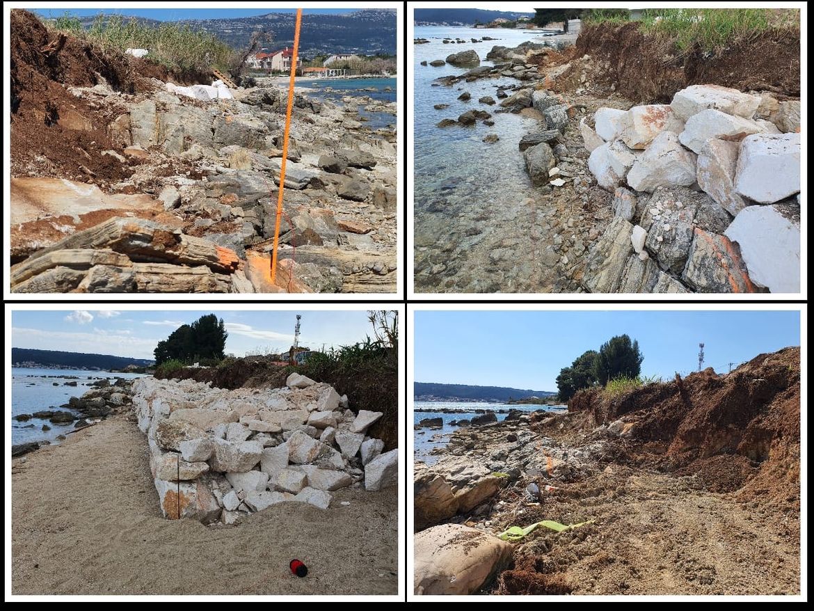 Netko je u Kaštel Štafiliću iskrcao hrpetinu gromada na pomorsko dobro! Grad Kaštela: "Službe su na terenu, ovakvi su nam slučajevi prioritet!"