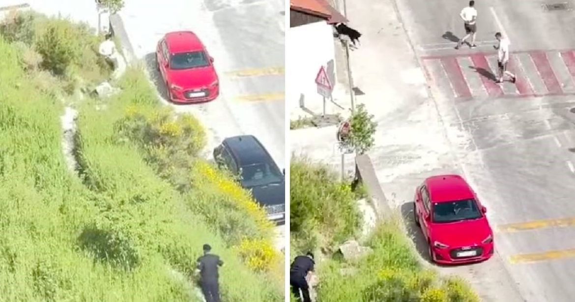 ŠIRI SE URNEBESNA SNIMKA Divljak vezanih ruku bježi policajcu nakon masovne tučnjave u Splitu - Nekoliko osoba zatražilo medicinsku pomoć