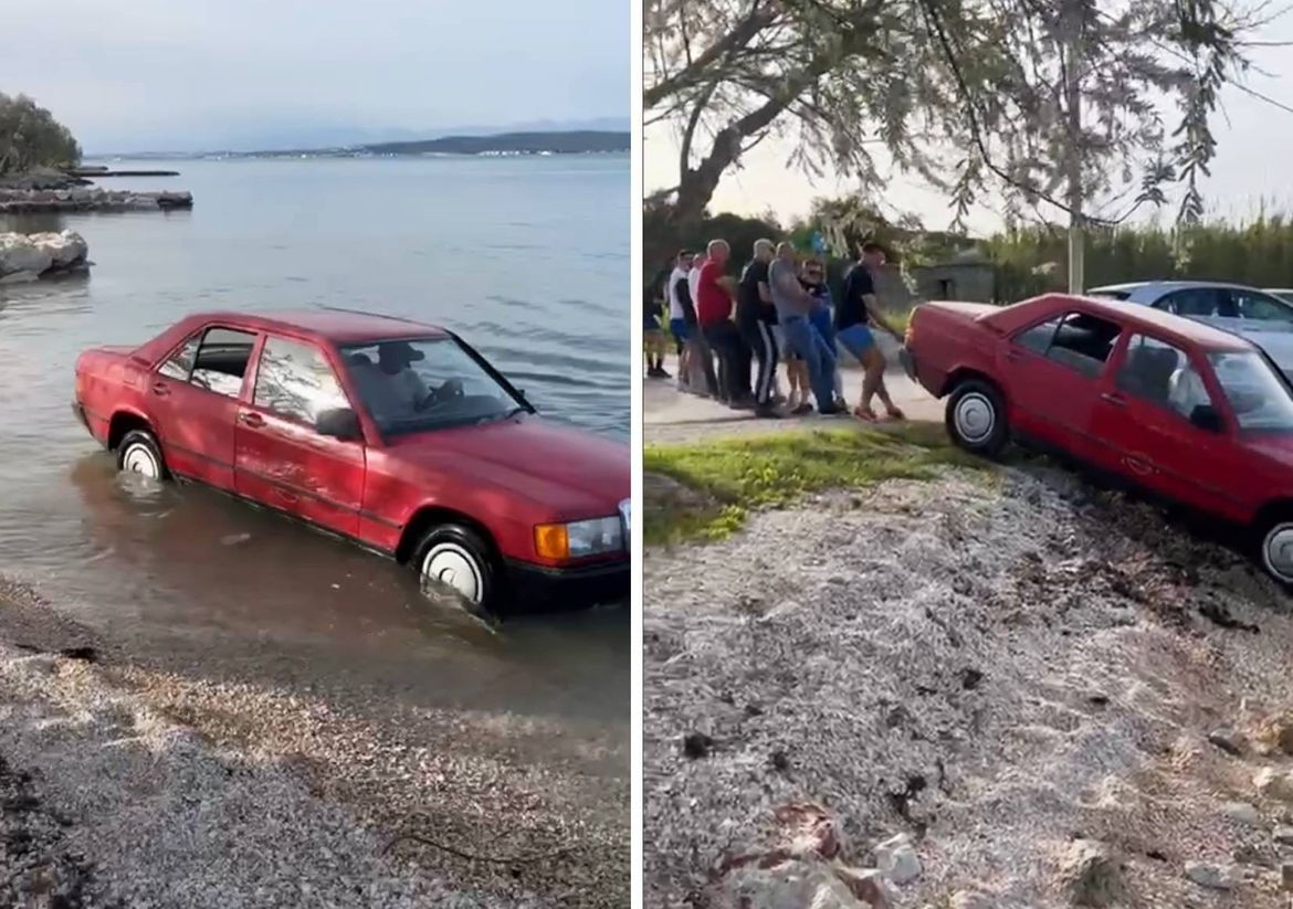VIDEO Urnebesna priča o jednom Mercedesu s otoka Pašmana koji je upao u more...