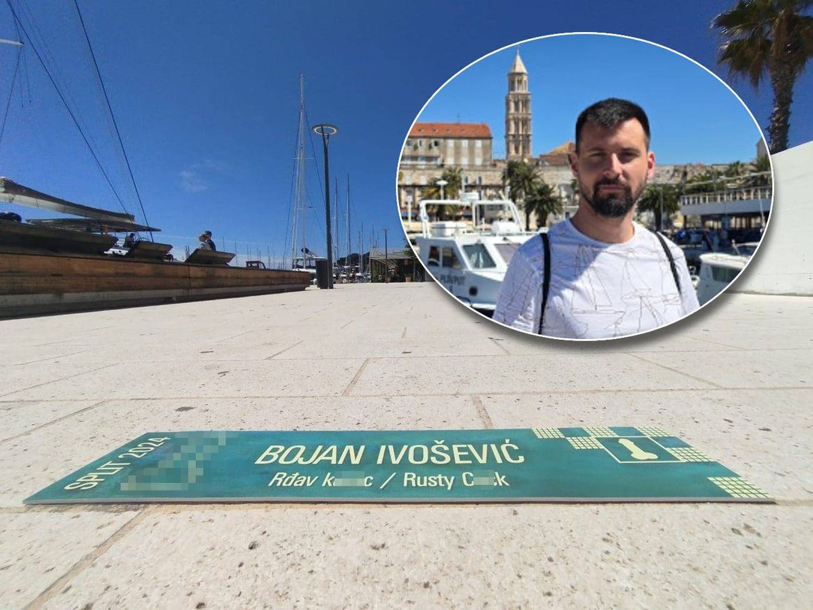 Pred dolazak Plenkovića u Split, na Zapadnoj obali dogradonačelnika dočekala ploča s pogrdnim natpisom "Rđavi ku**c":