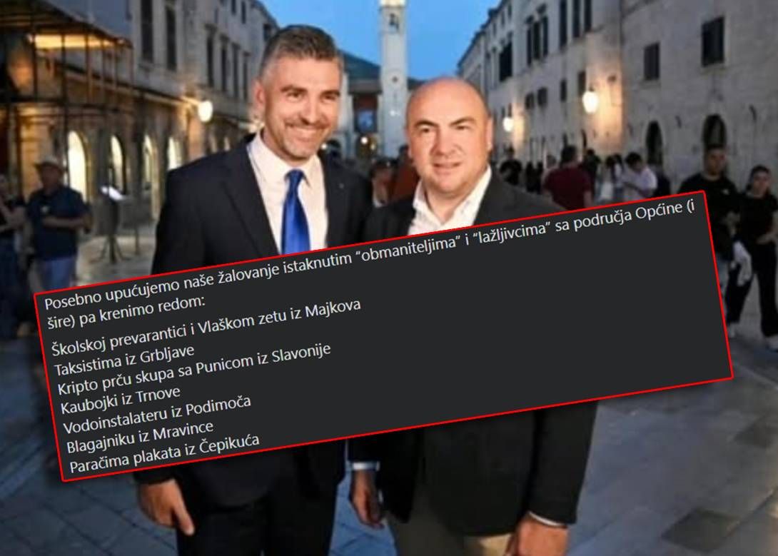 HDZ Dubrovačko primorje nakon izbora glasačima koji ih nisu podržali objavio salvu uvreda: "Svaka sličnost je namjerna"