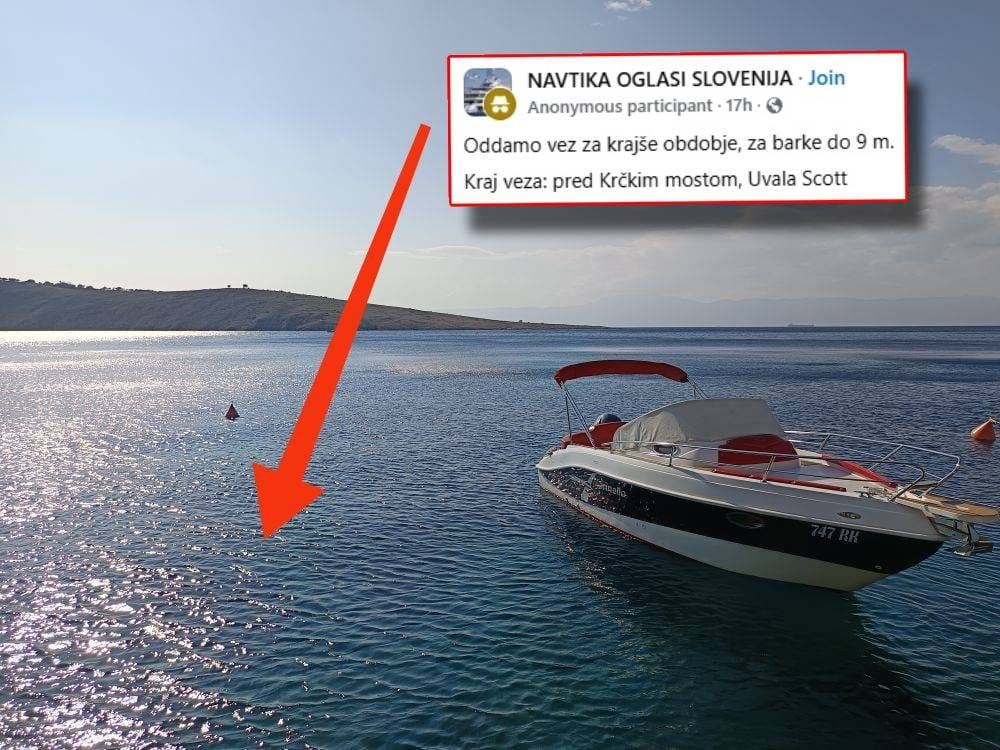 U slovenskim oglasima 'iznajmljuje' vez kod Krka: "Cijena 700 eura, ne znam je li legalno"
