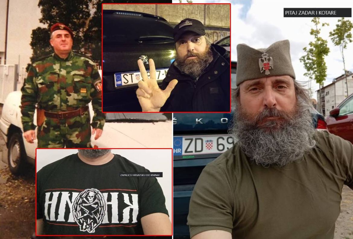 Ovo su deklarirani četnici koji redovito dolaze u Hrvatsku, zazivaju terorizam, skrivaju se da bi se slikali i zazivaju propalu "krajinu", "veliku srbiju" i osuđene ratne zločin(c)e