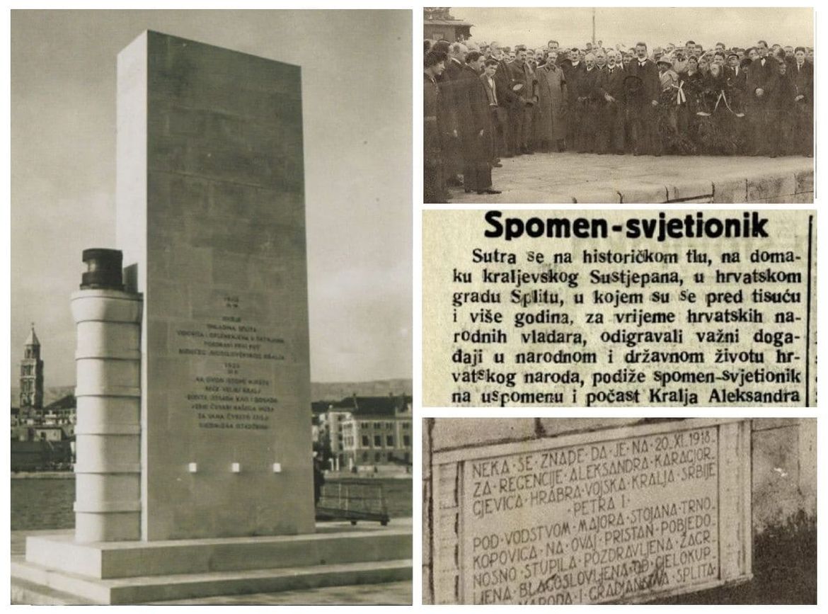 Split koji danas sluša cajke, ali napada srpsku djecu, prije 90 godina je podigao spomen - svjetionik "srpskim osloboditeljima"