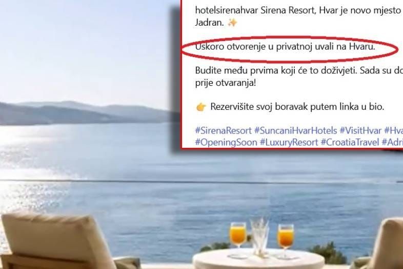 Oglašavaju boravak u "privatnoj uvali" na Hvaru - bilo bi dobro da prije oglašavanja pročitaju Zakon o pomorskom dobru!