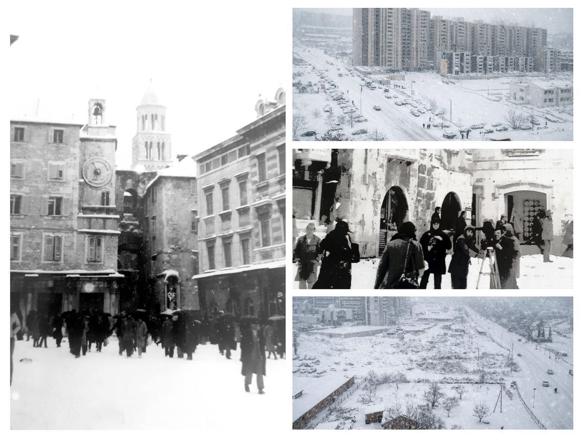 VIDEO Snježni udar bez presedana paralizirao Split 1979. godine - Pogledajte kako su se ili kako se nisu snašli Splićani