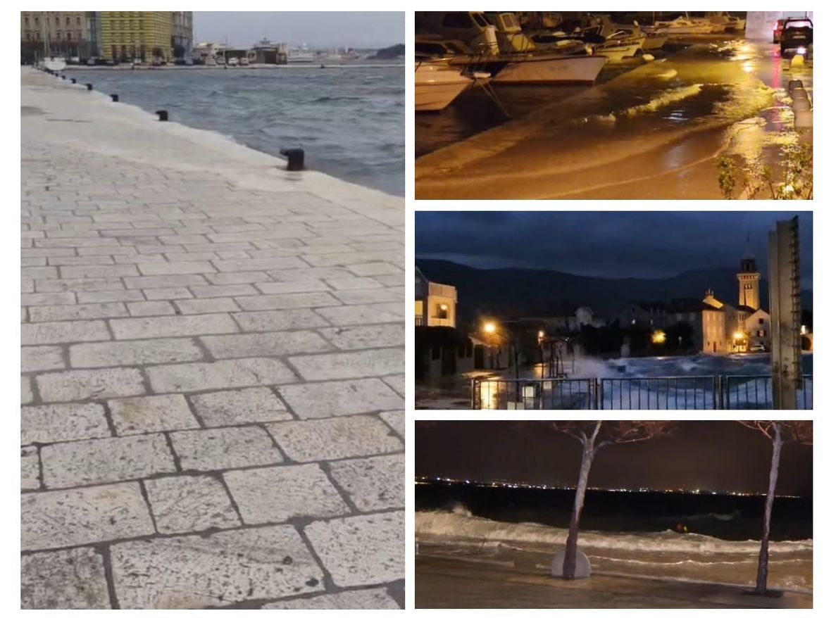 Plimni val pogodio Dalmaciju, a klimatolog poručuje: "Tog će biti sve češće i bit će sve jače, treba ulagati ako mislimo očuvati našu obalu"