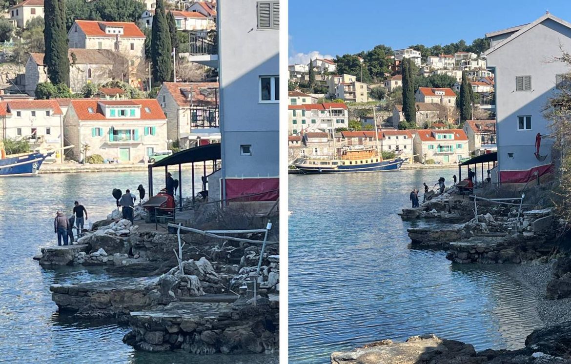 Općina zabranila daljnju betonizaciju u Stomorskoj - Oni  "mrtvi hladni" bahato nastavili?!