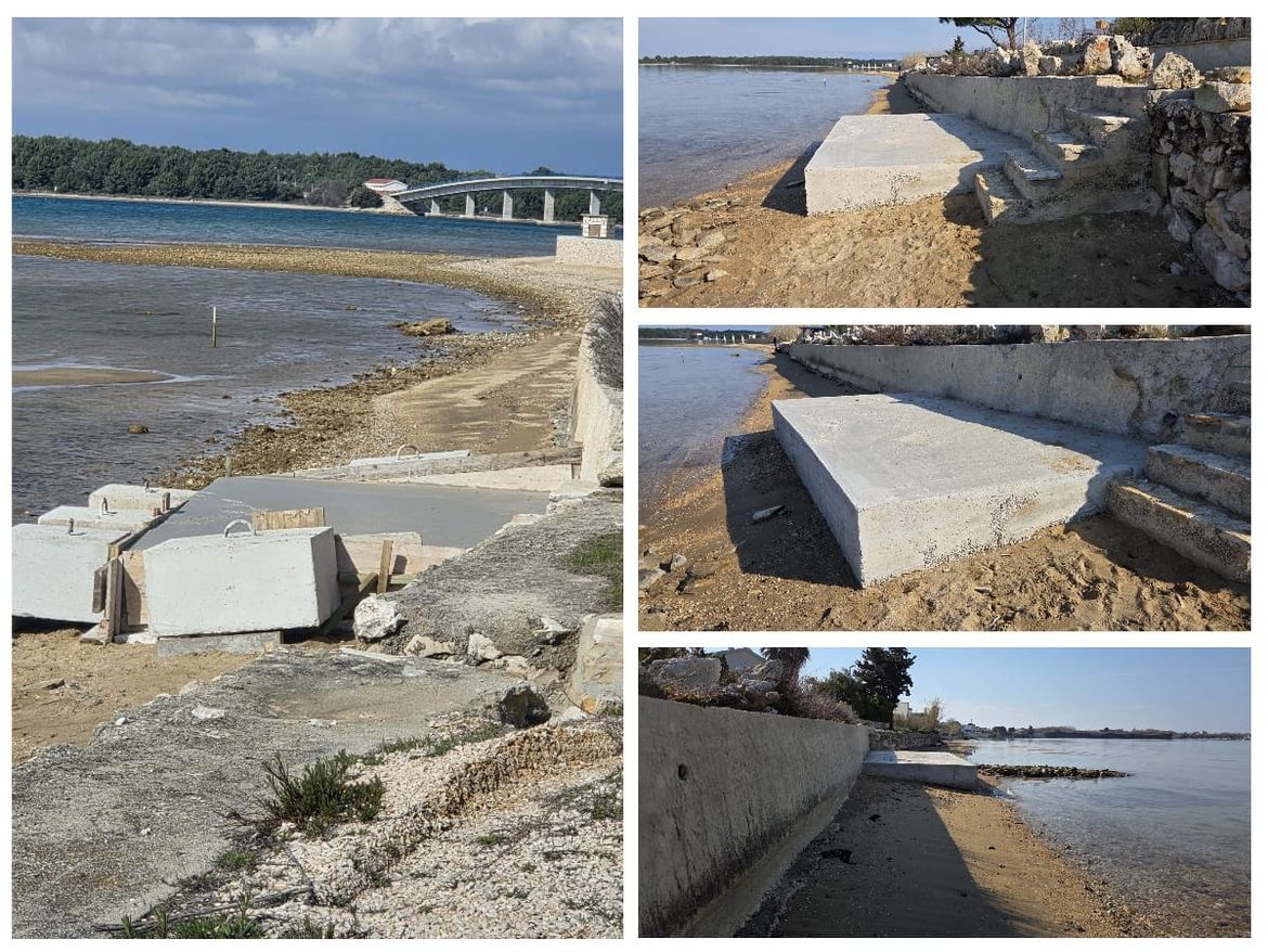 VJESNICI PROLJEĆA Krenulo uzobalno betoniranje: "U Privlaci uništen prirodni dio obale koji bi trebao biti dostupan svima!"