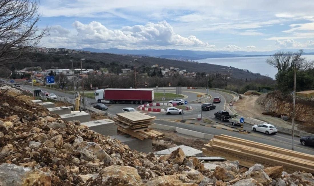Do tunela Učka zatvara se dio ceste - Radovi na čvoru Matulji