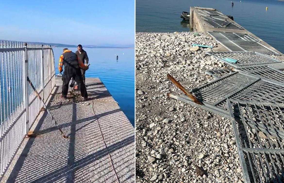 VIDEO: KRAJ OKUPACIJE Uklonjena ograda na pomorskom dobru ispred hotela Amabilis u Selcu