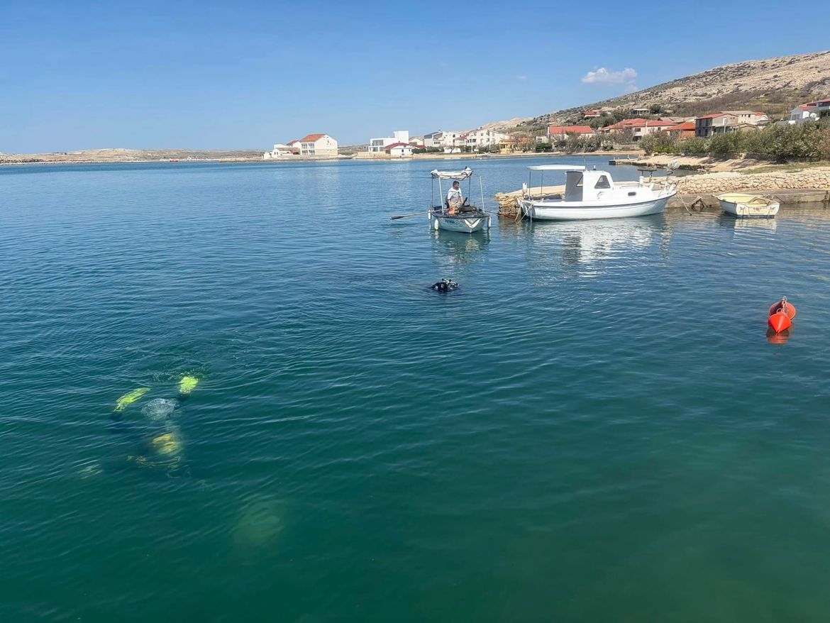 Bibinjci čiste podmorje Paga