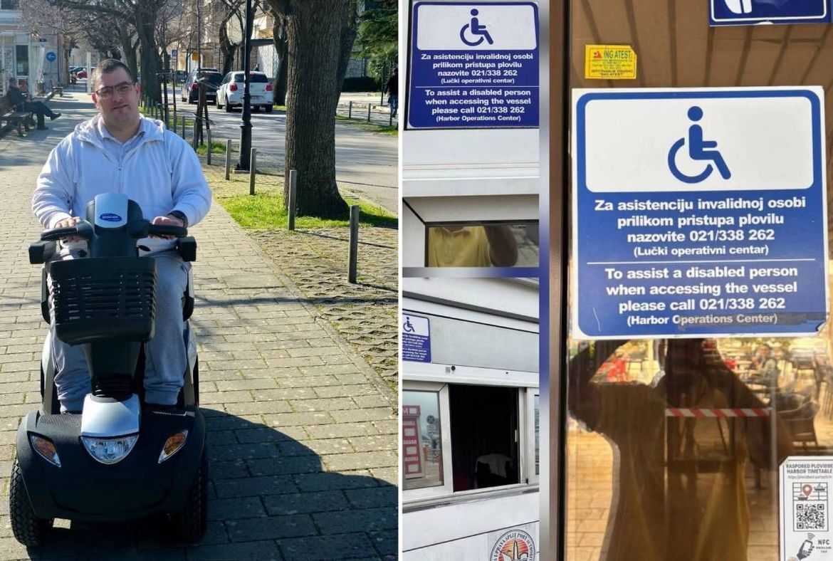 Korčulanin s invaliditetom odgovara: "Ovo je istina o pristupačnosti u splitskoj luci!"