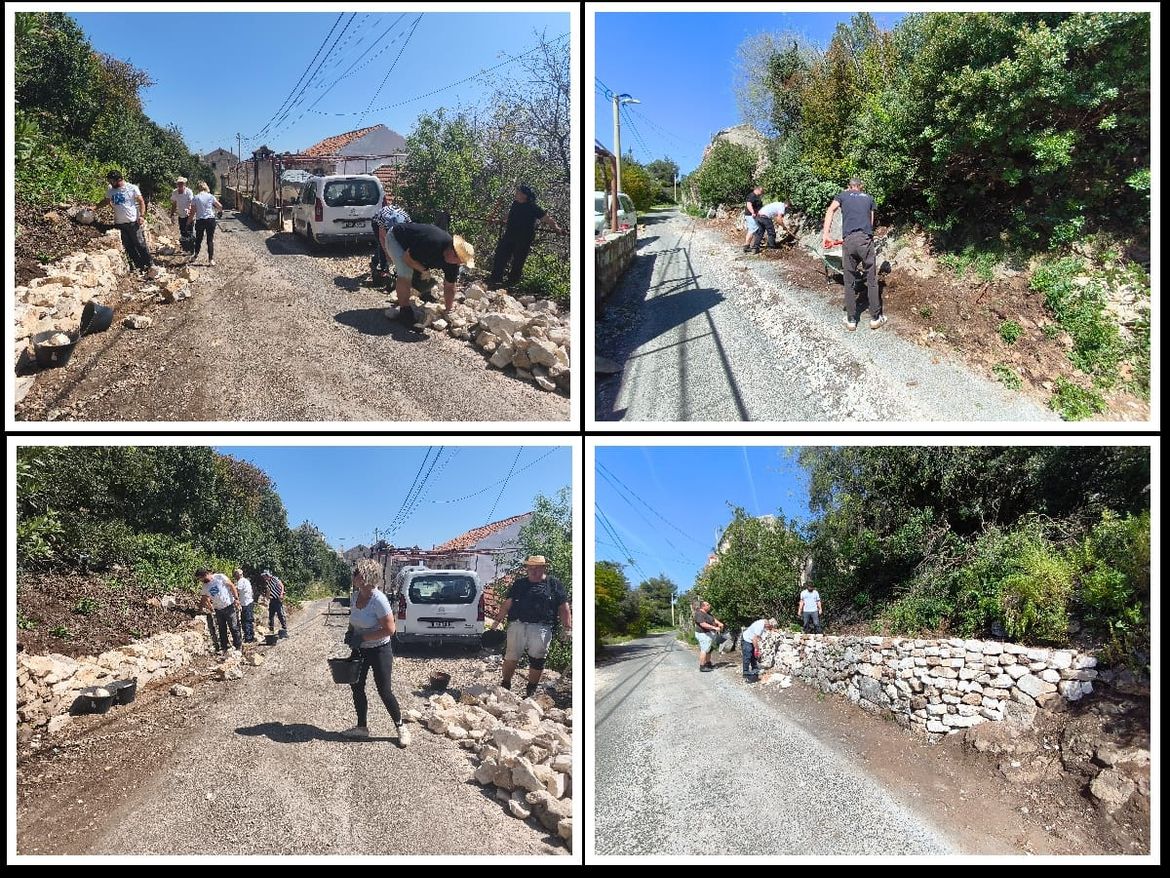 Mljetske koze s Bračanima obnovili suhozid na Mljetu