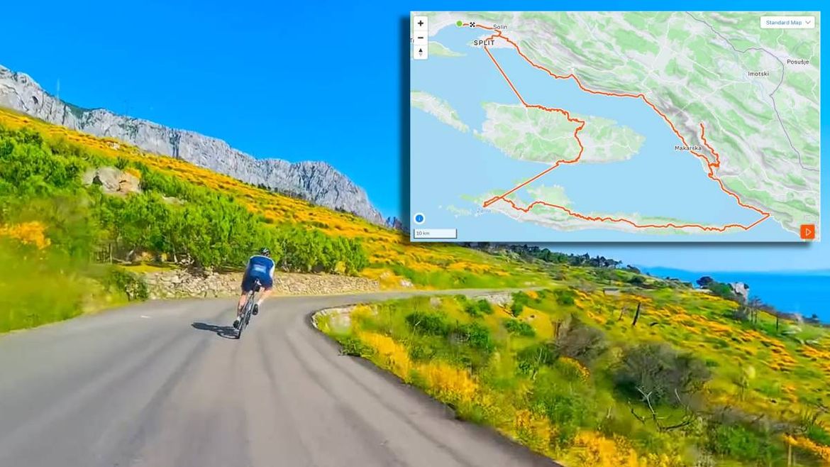ZAMJENILI JEDRILICE BICIKLIMA Poznati Britanac nakon Eura prošao Hvar i Brač pa poručio: „Ova tura je prokleto briljantna!“