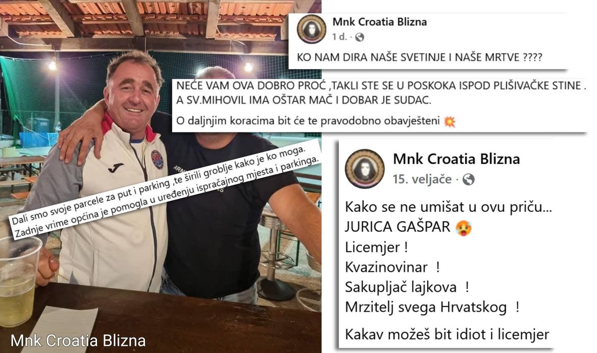Na stranicama nogometnog kluba kojeg vodi uhićeni načelnik: "NEĆE VAM OVO DOBRO PROĆ, SV. MIHOVIL IMA OŠTAR MAČ!" - Za urednika Morskog: "Mrzitelj svega Hrvatskog !"