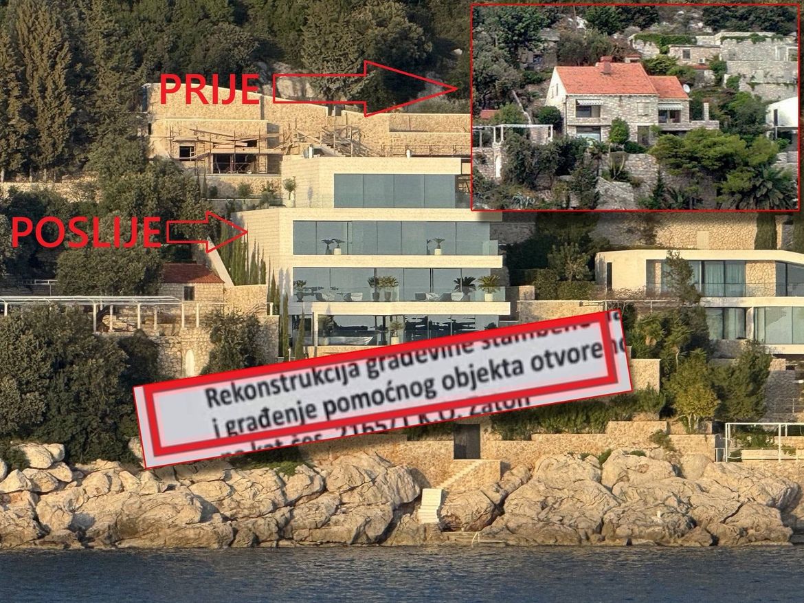 DUBROVNIK Strani investitor s dozvolom za adaptaciju postojeće ilegalno zazidao novu, dvostruko veću kućerinu?!