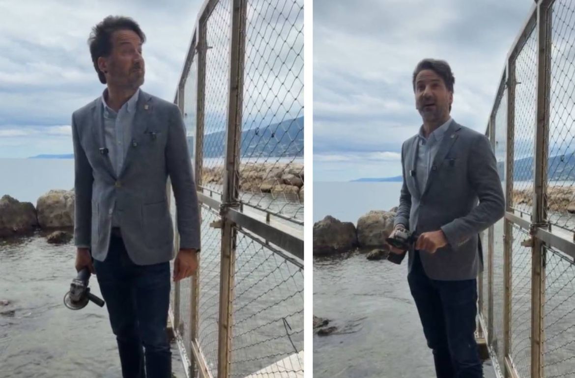 VIDEO Miletić u akciji: "Brusilicom uklonio lokote na plaži u Rijeci"