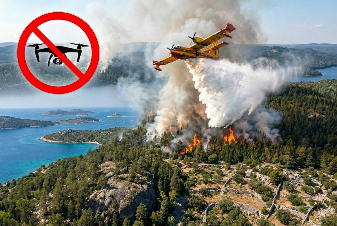 DRONOVI NISU IGRAČKE Želite snimiti požar ili kanader iz zraka? Zbog jedne snimke za društvene mreže, riskirate kaznu do 20.000 eura ili zatvor!