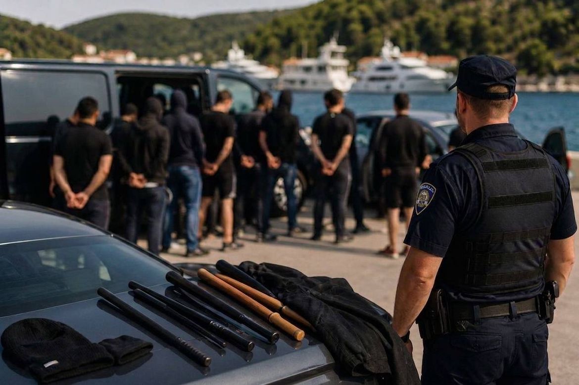 FILMSKA AKCIJA POLICIJE NA HVARU Četrnaest besposlenih lijenčina gliserom stigli na otok kako bi napali sezonske radnike!