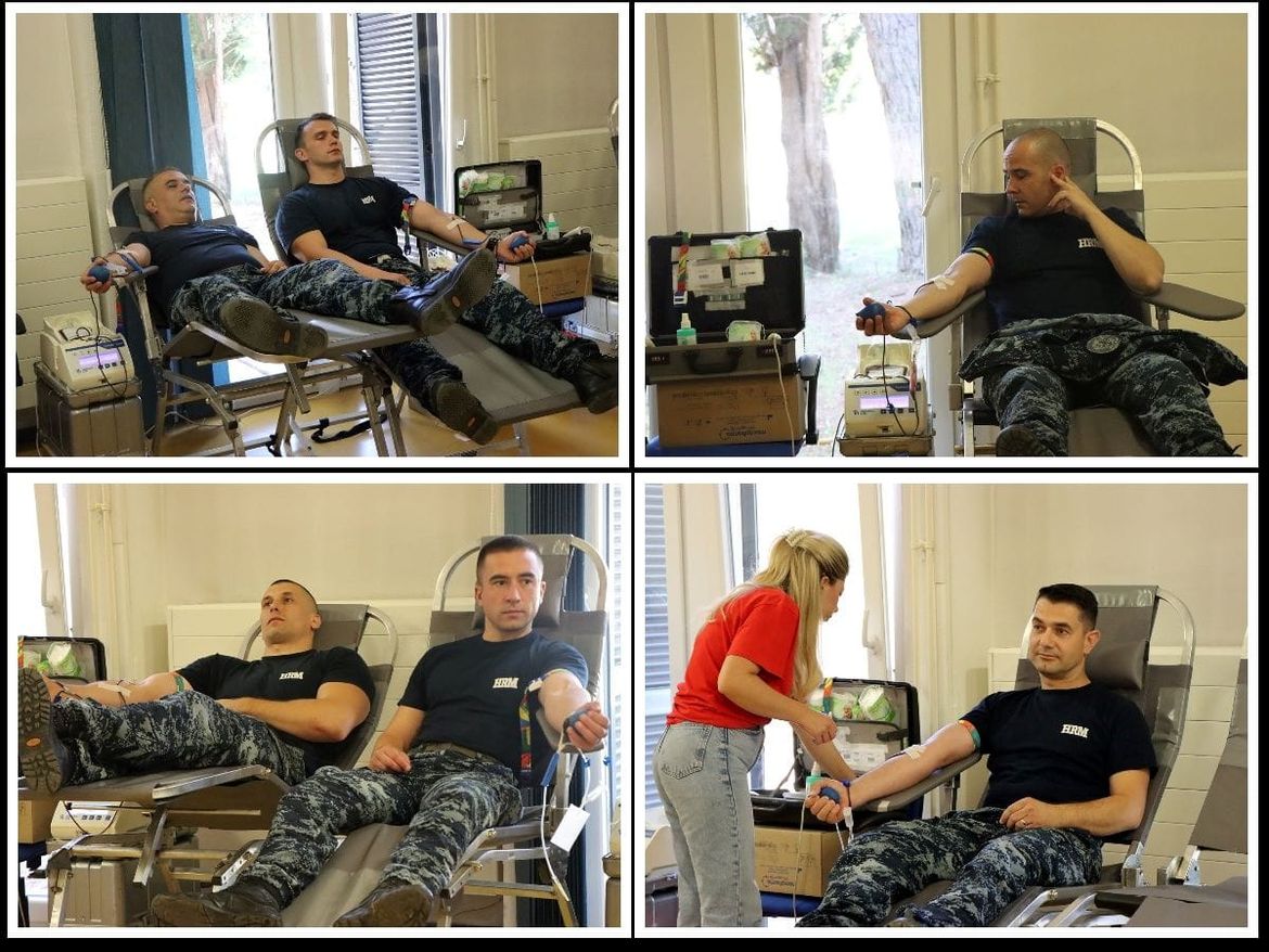 Akcija dobrovoljnog darivanja krvi u vojarni “Admiral flote Sveto Letica – Barba” Split