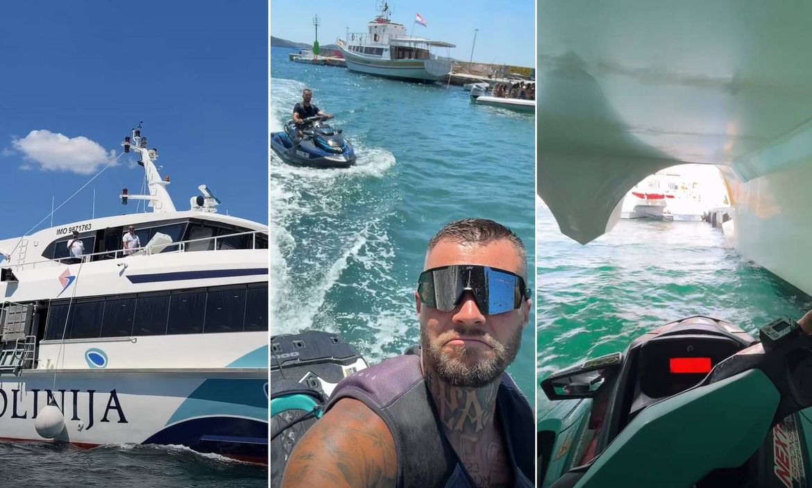 "HOĆE LI ME UHITITI?" Jet-skijem prolazili ispod putničkih katamarana, građani zgroženi: "Neki dan su ljudi poginuli, nadam se da će vas kazniti svom snagom zakona!"