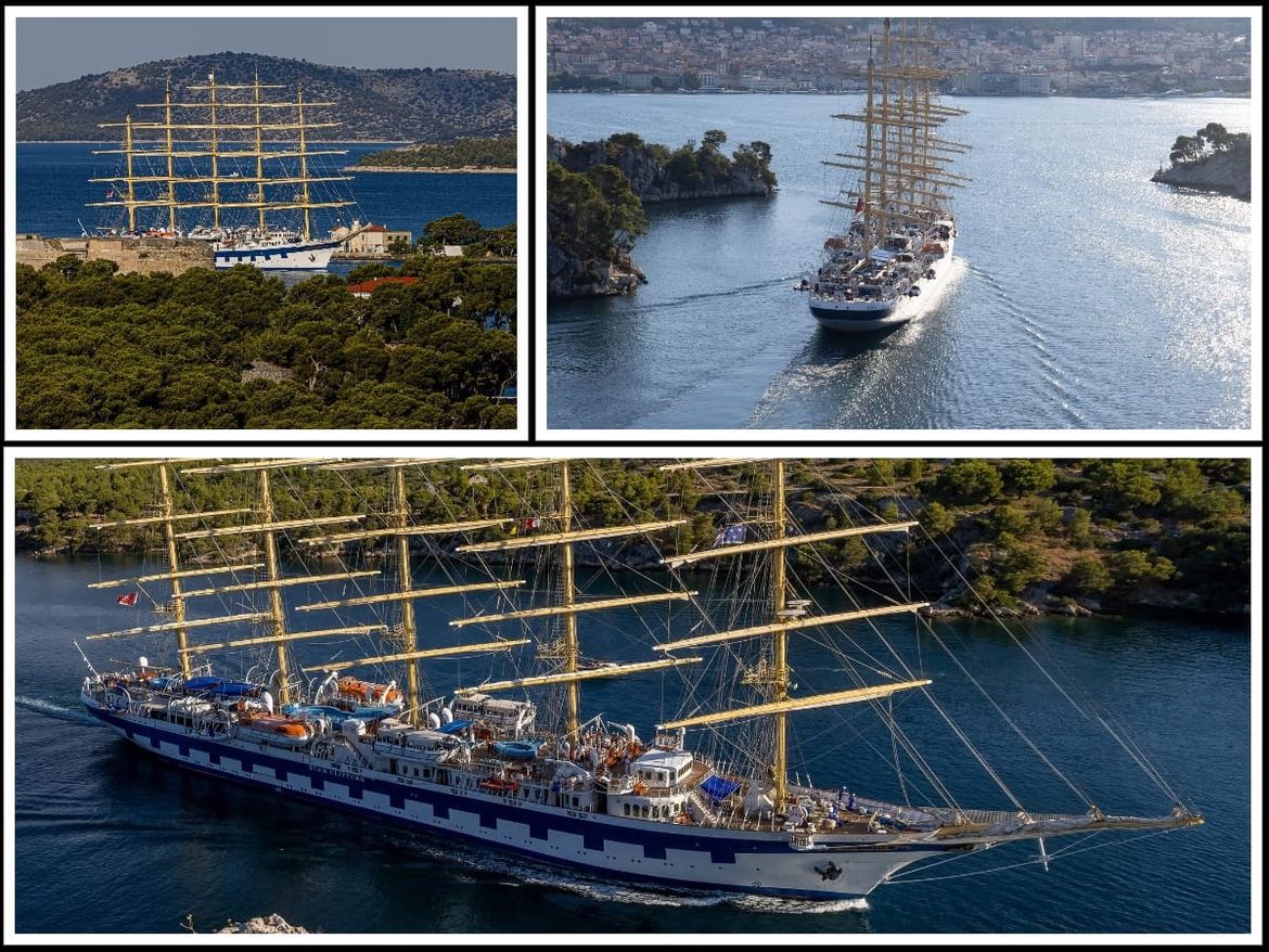FOTO: U Šibenik uplovio jedrenjak s najvećim križnim jedrima na svijetu
