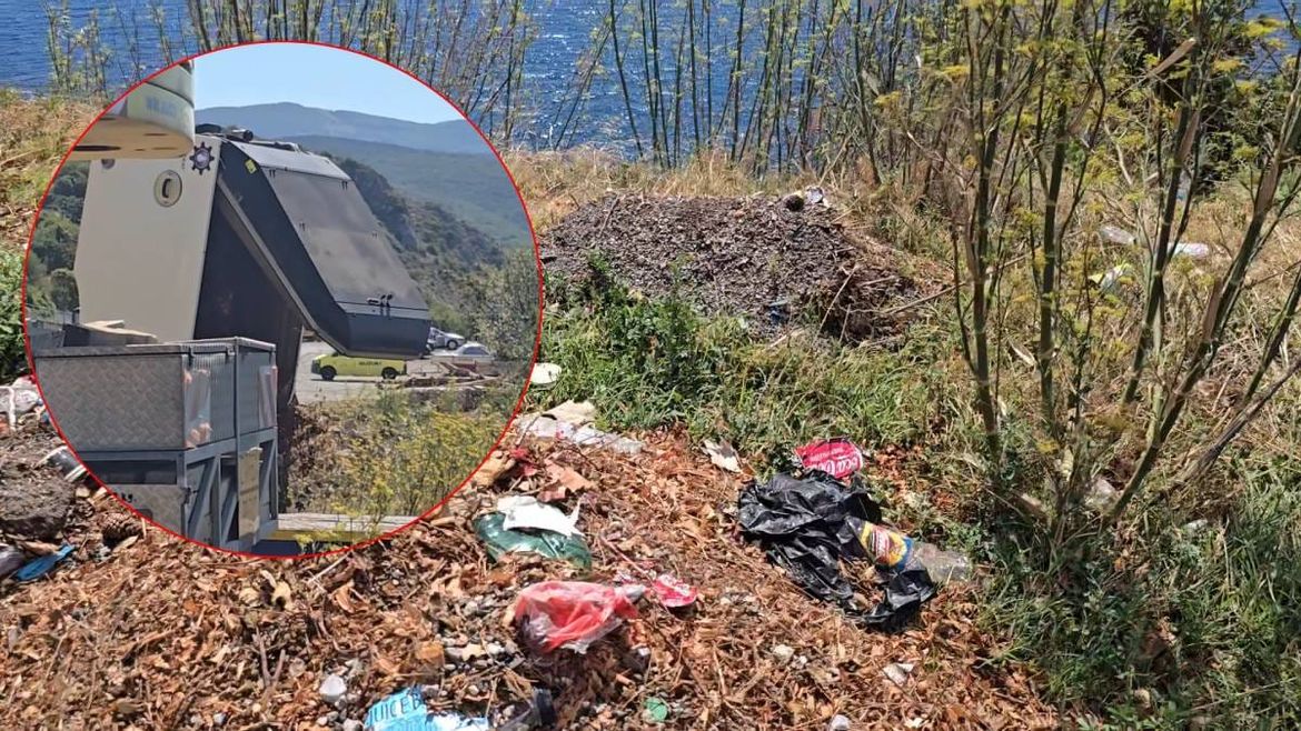 VIDEO Senjska čistilica bacala smeće preko litice, iz tvrtke tvrde da je "trava", ali ove snimke otkrivaju pravu istinu!