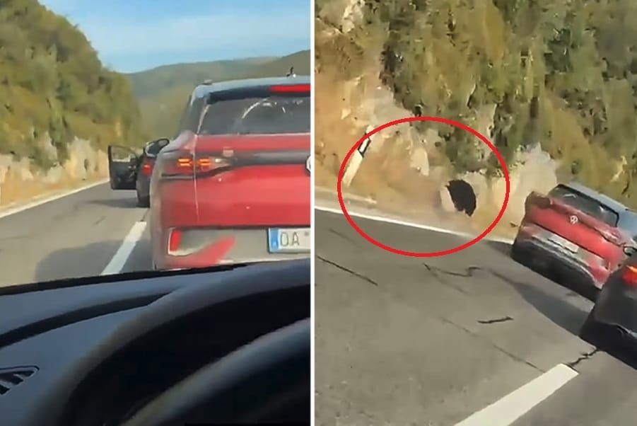 STRAŠNE SCENE KOD LABINA Izašao iz automobila i krenuo prema drugom vozaču...