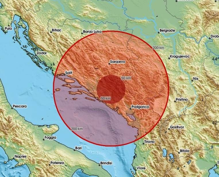 Potres u BiH protresao i Dubrovnik: "Vibrirala mi kuća"