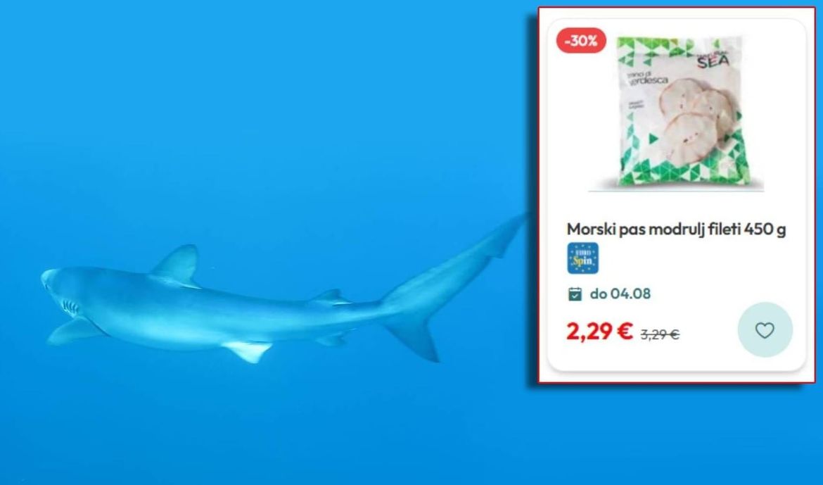 Poznati trgovački lanac u Hrvatskoj prodaje strogo zaštićenog morskog psa: "Kilogram pet eura na popustu!"
